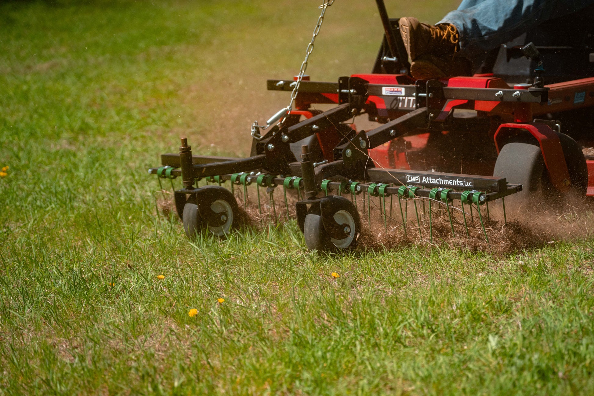 John Deere Front Mount Dethatcher For Zero Turn Mower Zero Turn