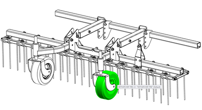 Zero-Turn Dethatcher Replacement Wheel